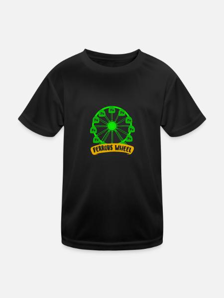 Das Chemie - Riesenrad! - Geschenk - Kinder Funktions-T-Shirt - Schwarz - Vorne