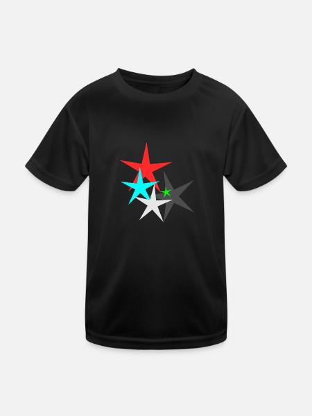 Star Star - Kids Functional T-Shirt - black - Front