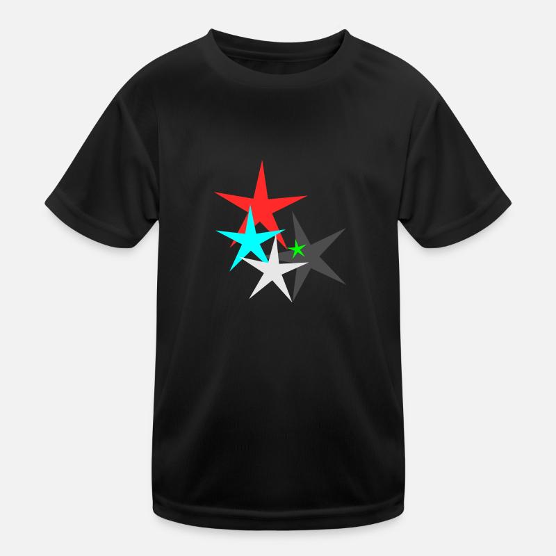 Star Star - Kids Functional T-Shirt - black