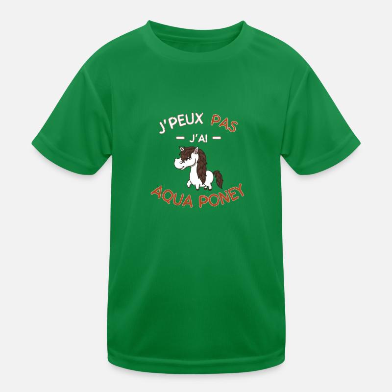 I can't I have aqua pony Kids Functional T-Shirt