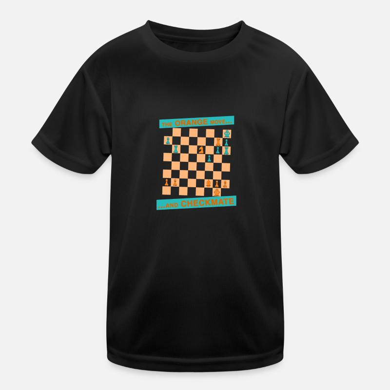 Die ORANGE Bewegung ... und CHECKMATE - Morphy Kinder Funktions-T-Shirt