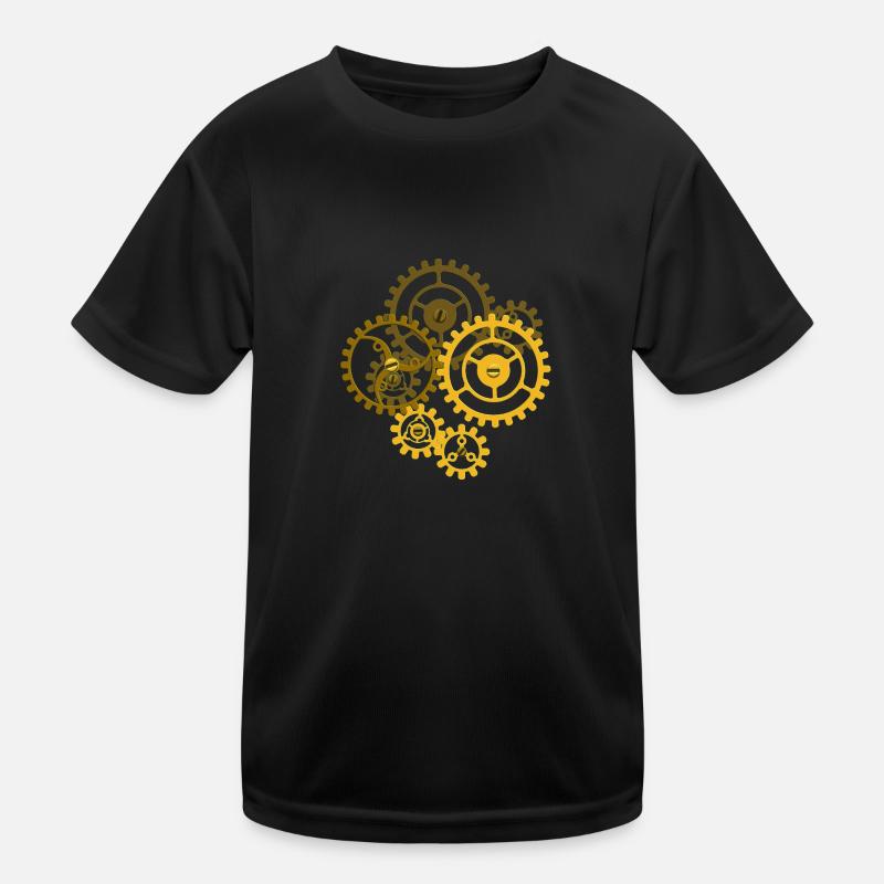 Zahnraeder Steampunk Kinder Funktions-T-Shirt