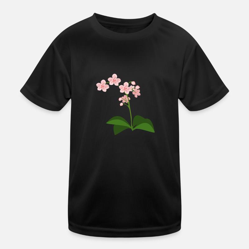 Orchidee Kinder Funktions-T-Shirt