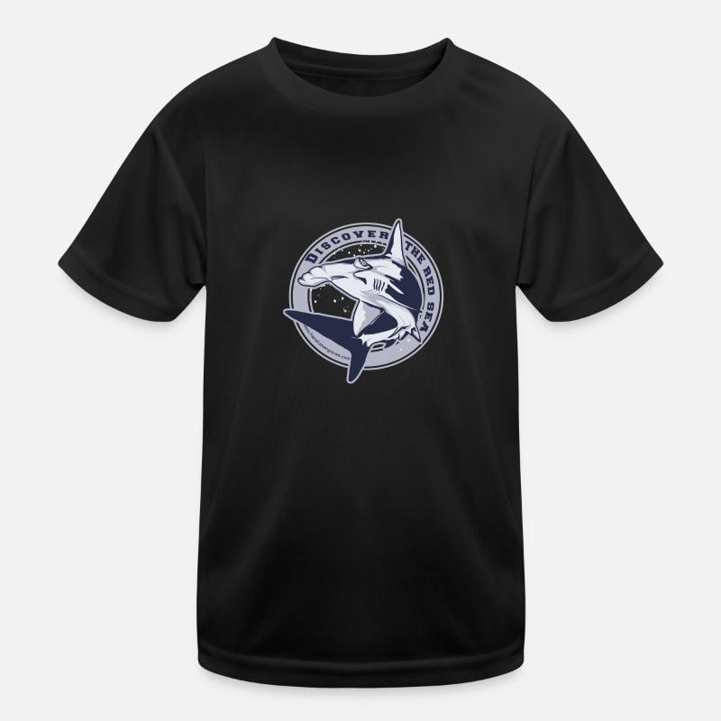 Hammerhead in circle Kids Functional T-Shirt