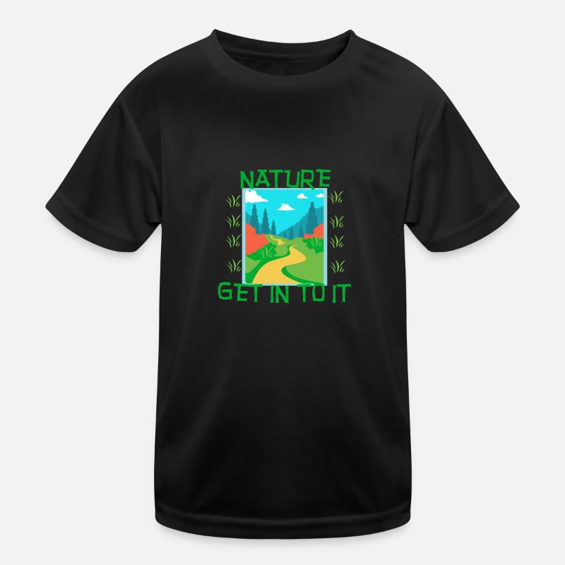 NATURE - Get in to it Kinder Funktions-T-Shirt
