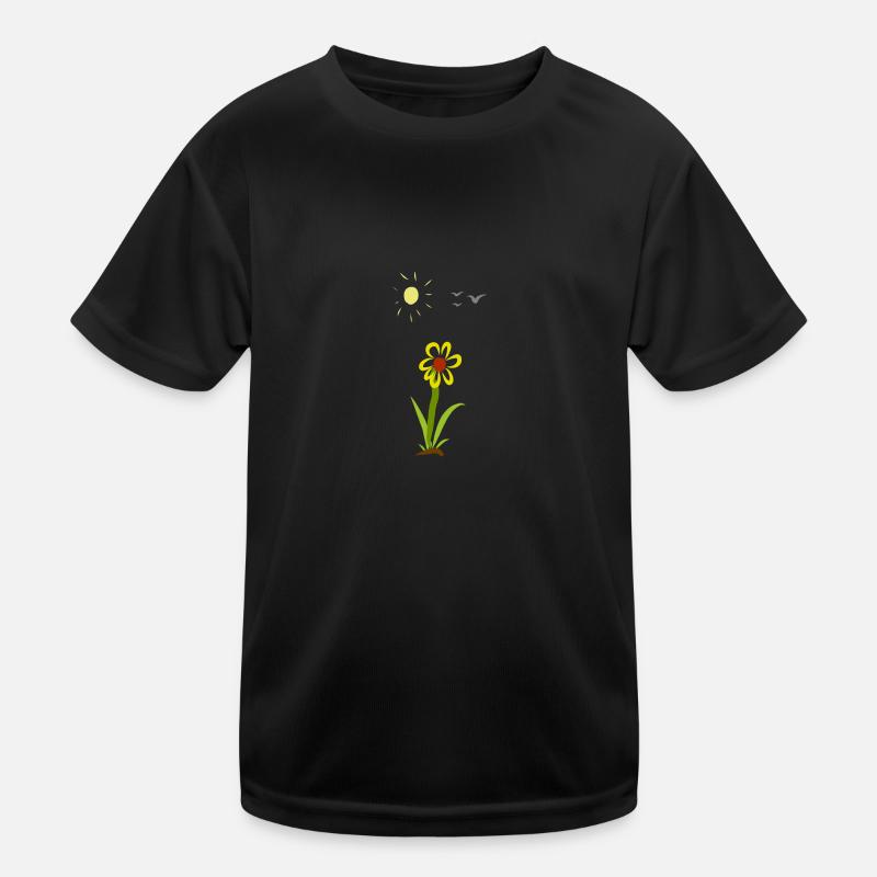 Blume Kinder Funktions-T-Shirt