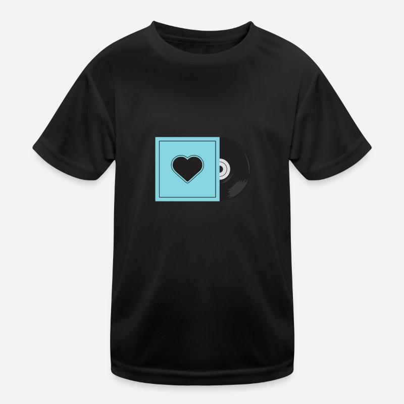 Schallplatte Kinder Funktions-T-Shirt