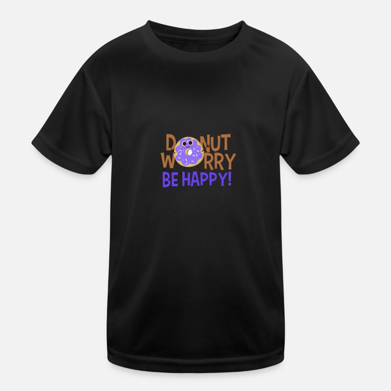 Donut worry be happy Kids Functional T-Shirt