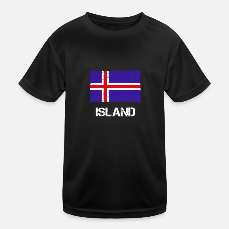 Island Kinder Funktions-T-Shirt