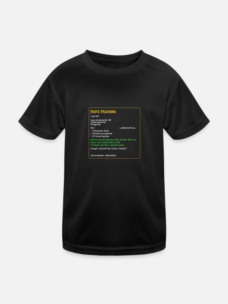 Legendäre feste Freundin Liebe Beziehung verliebt - Kinder Funktions-T-Shirt - Schwarz - Vorne