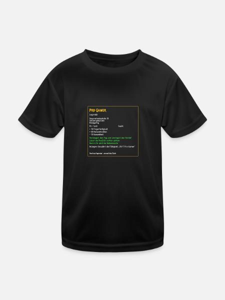 Legendärer Pro Gamer Legendär Held PC Zocken Gamer - Kinder Funktions-T-Shirt - Schwarz - Vorne