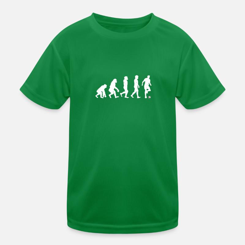 Mankind Evolution Soccer - Evolution Fußball Kinder Funktions-T-Shirt