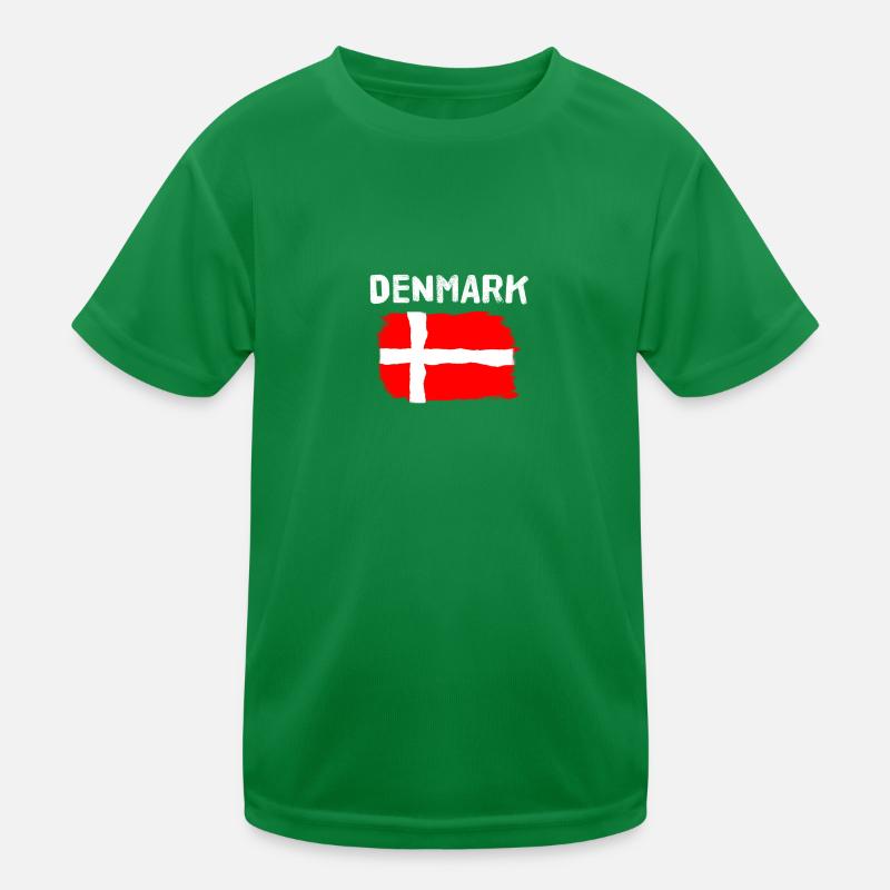Danemark drapeau motif danois drapeau dessin T-shirt sport Enfant