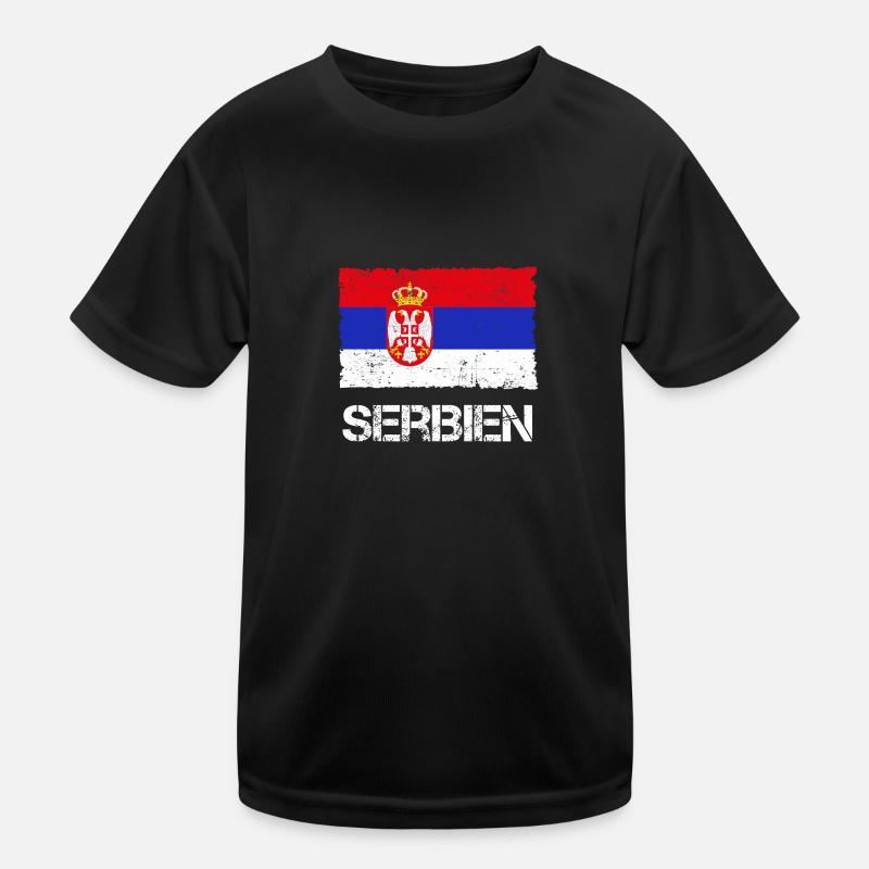 Serbien Kinder Funktions-T-Shirt