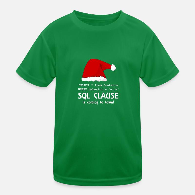 Sql Clause arrive en ville! - blanc T-shirt sport Enfant