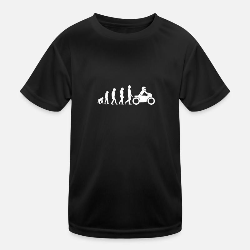 BIKER EVOLUTION - Kinder Funktions-T-Shirt - Schwarz