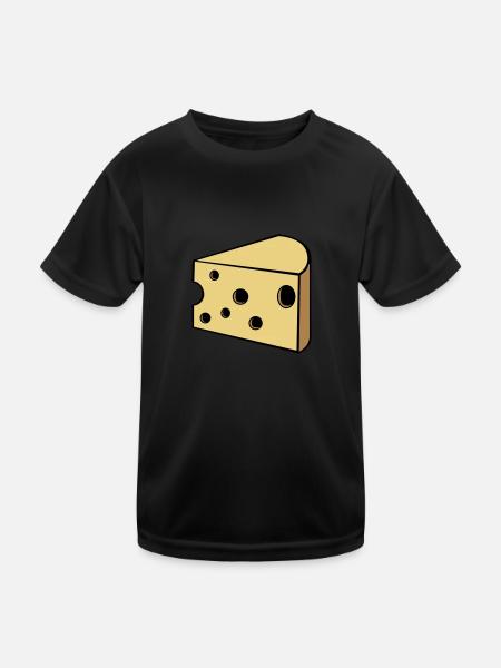 cheese - Kids Functional T-Shirt - black - Front