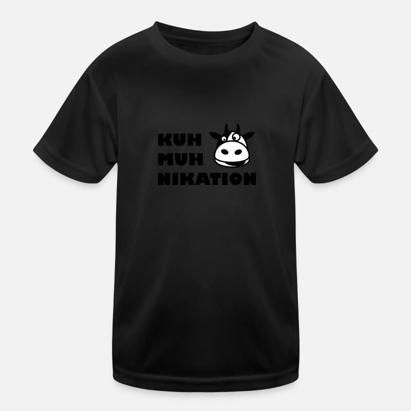 Kommunikation Kuh Kinder Funktions-T-Shirt