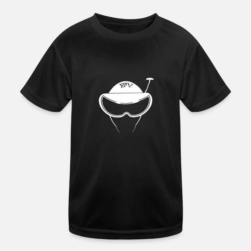 FPV Pilot - Kinder Funktions-T-Shirt - Schwarz