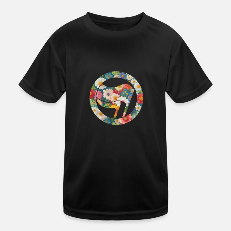 Antifa et fleurs T-shirt sport Enfant