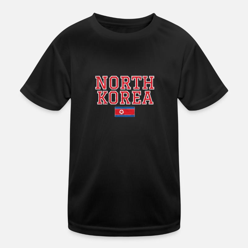North Korea Kids Functional T-Shirt