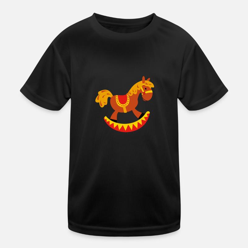 Schaukelpferd Kinder Funktions-T-Shirt