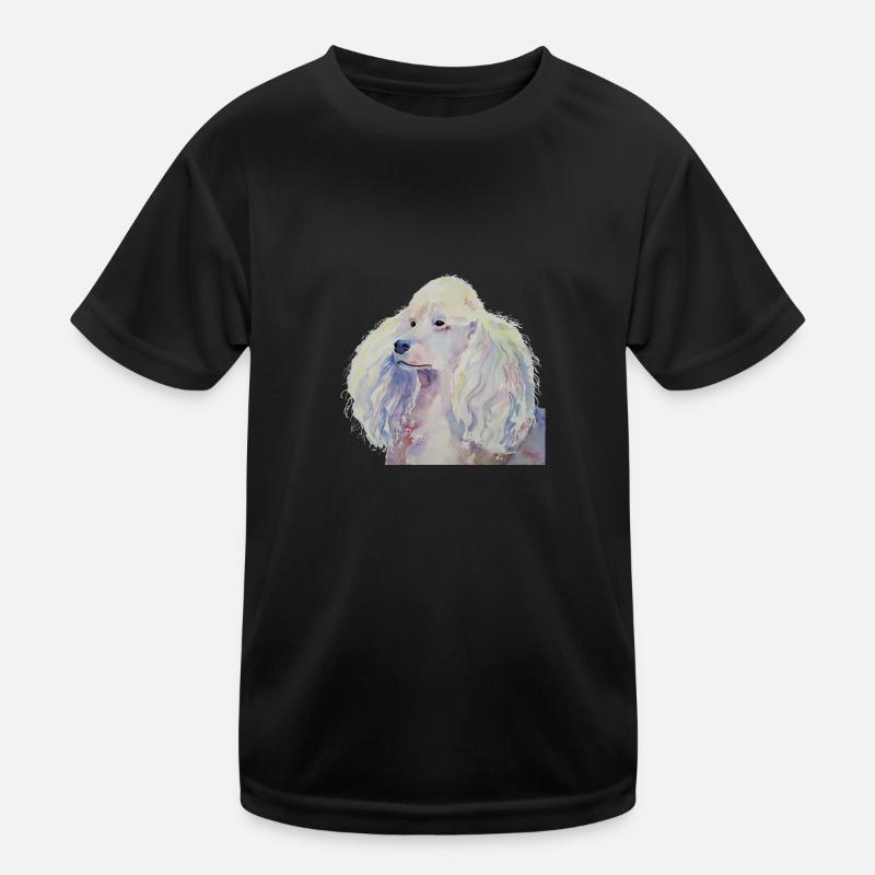 poodle standard white Kids Functional T-Shirt