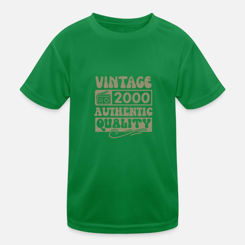 Authentic 2000 Vintage 2000 - Vintage 2000 Retro Kids Functional T-Shirt
