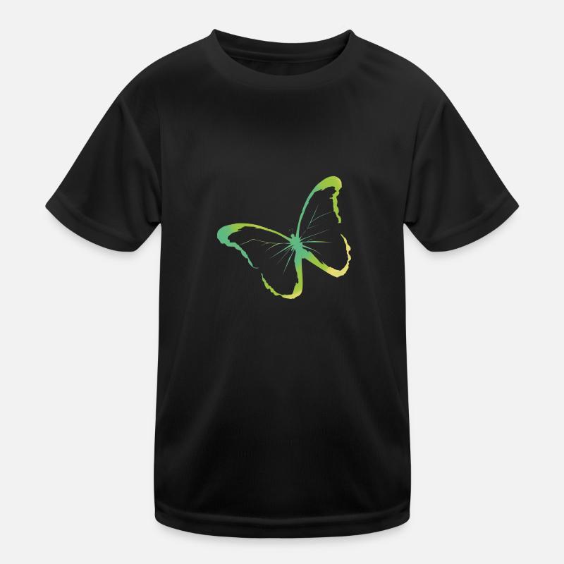 Papillon vert jaune parfait pour l'été T-shirt sport Enfant