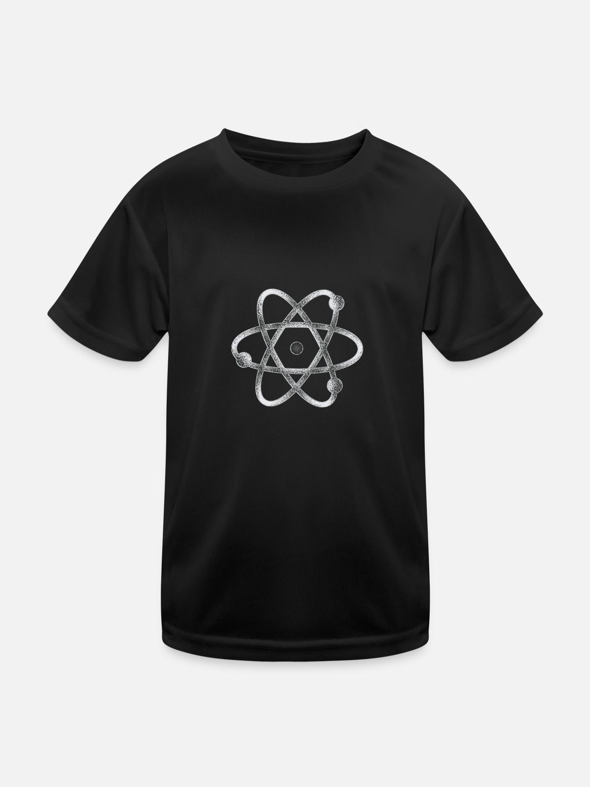 atom - Kids Functional T-Shirt - black - Front