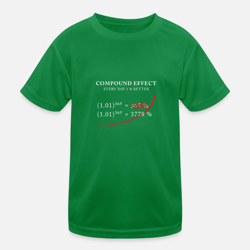 Compound Effect – Jeden Tag 1% besser Kinder Funktions-T-Shirt