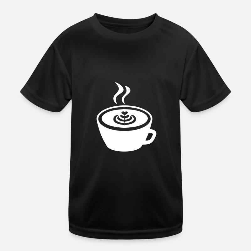 Kaffee Icon Kinder Funktions-T-Shirt