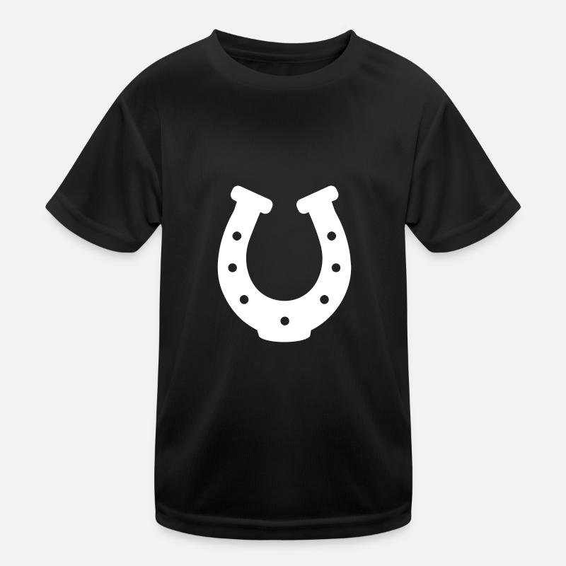Hufeisen Icon Kinder Funktions-T-Shirt