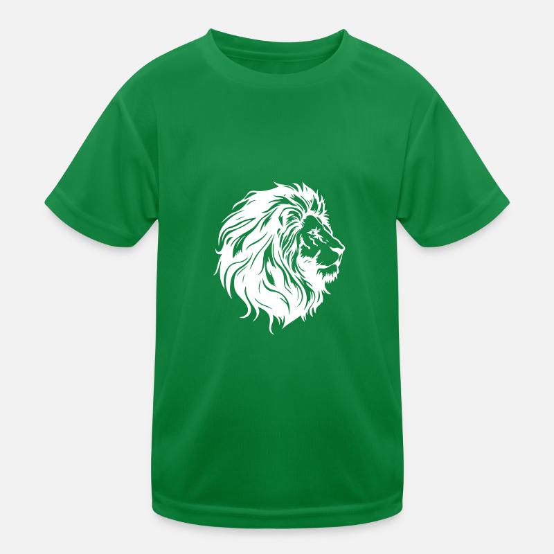Lion's Head Lion Silhouette Kids Functional T-Shirt