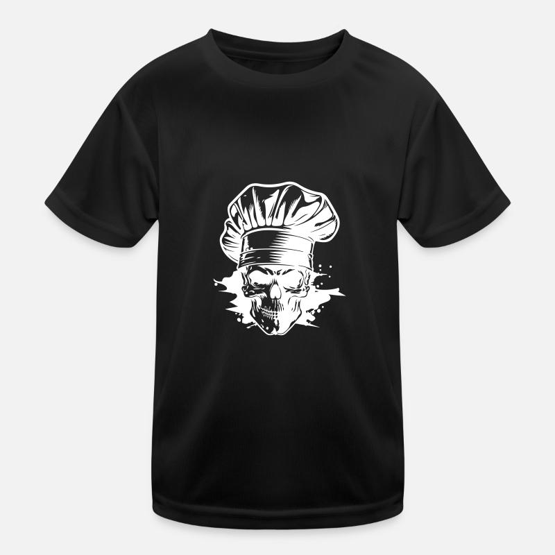 Chef Skeleton Chef Kids Functional T-Shirt