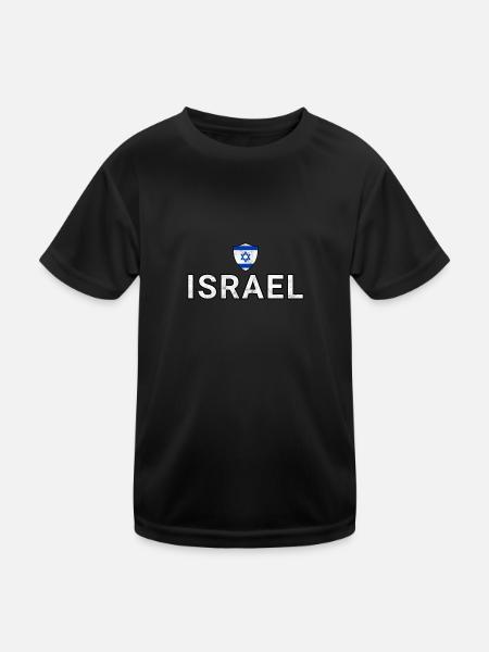 Israel - Kids Functional T-Shirt - black - Front