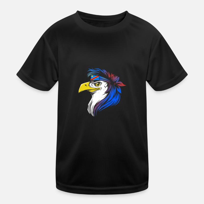Demokratische Republik Kongo Kinder Funktions-T-Shirt