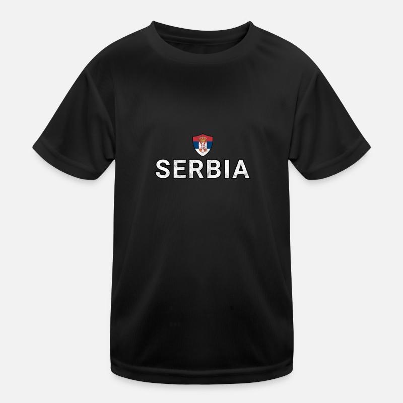 Serbia Kids Functional T-Shirt
