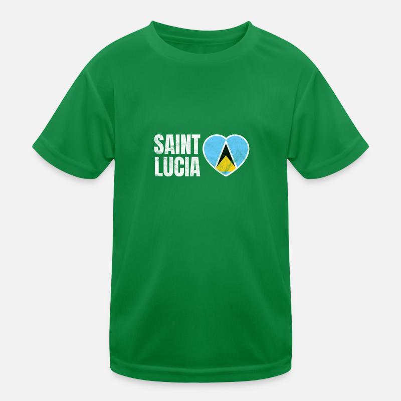 St. Lucia Kinder Funktions-T-Shirt