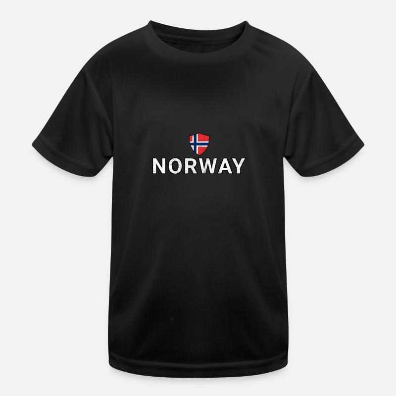 Norwegen Kinder Funktions-T-Shirt