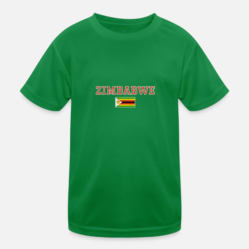 Simbabwe Kinder Funktions-T-Shirt
