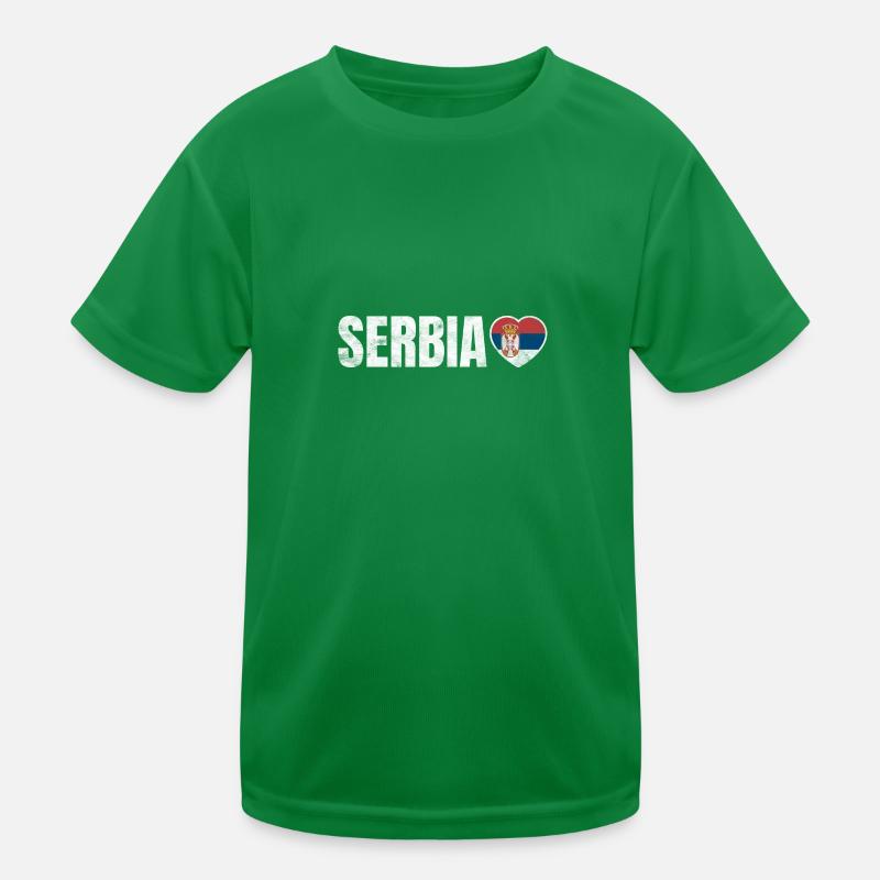 Serbia Kids Functional T-Shirt