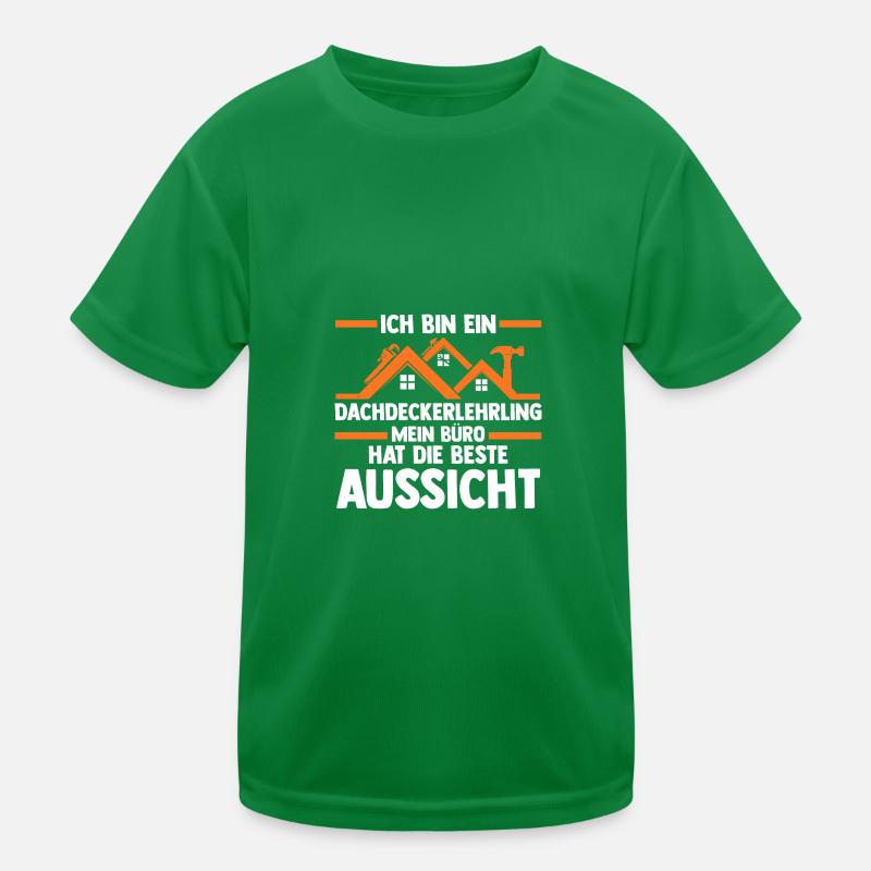 Roofing training apprentice Auzbi roofer Kids Functional T-Shirt