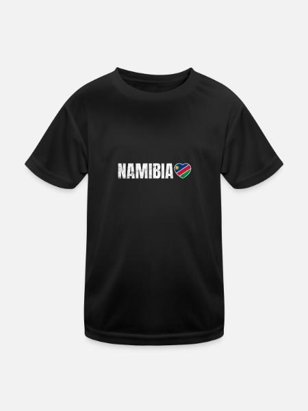 Namibia - Kids Functional T-Shirt - black - Front