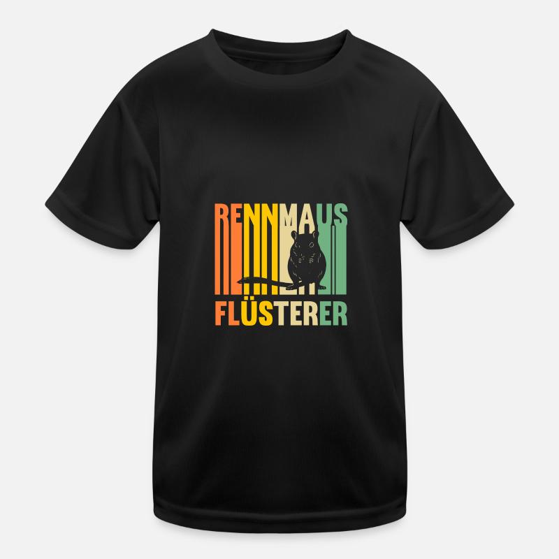 Maus Mäuse Rennmaus Kinder Funktions-T-Shirt