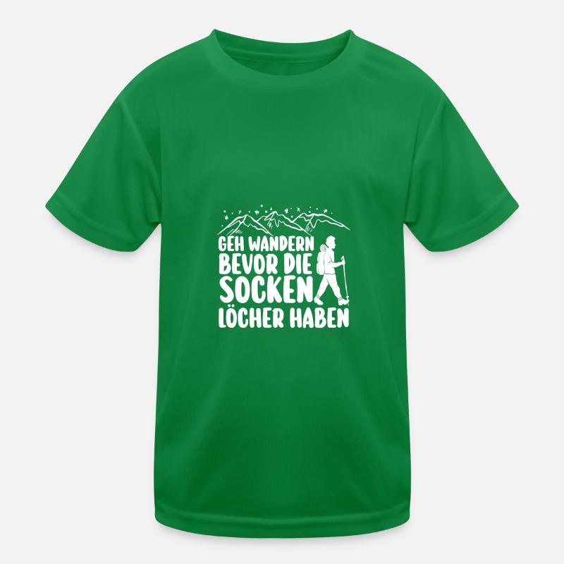 Wanderer Bergwandern Bergklettern Wandern Kinder Funktions-T-Shirt