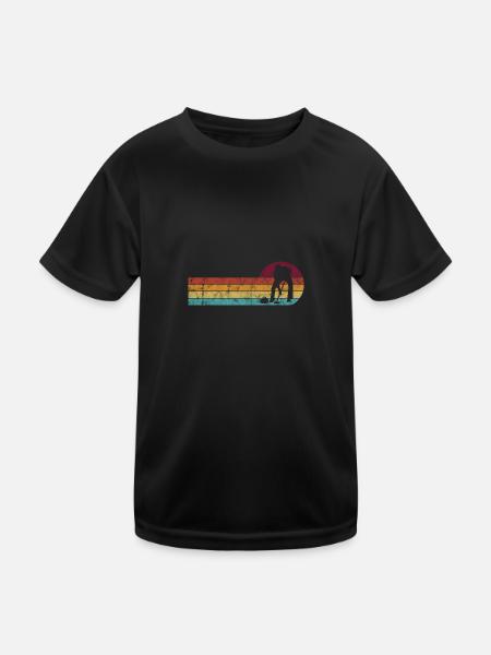 Curling sur glace Curling Retro Cadeau - T-shirt sport Enfant - noir - Devant