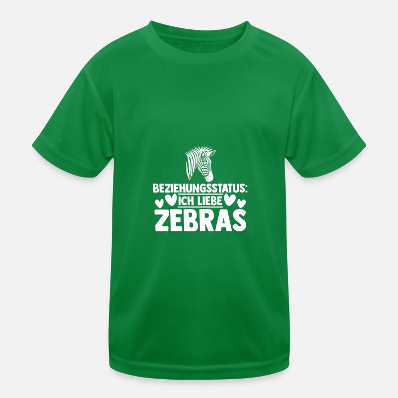 Zebra Kinder Funktions-T-Shirt