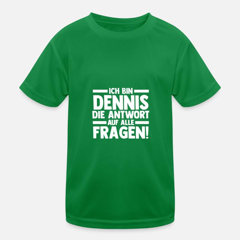 First name Dennis Kids Functional T-Shirt