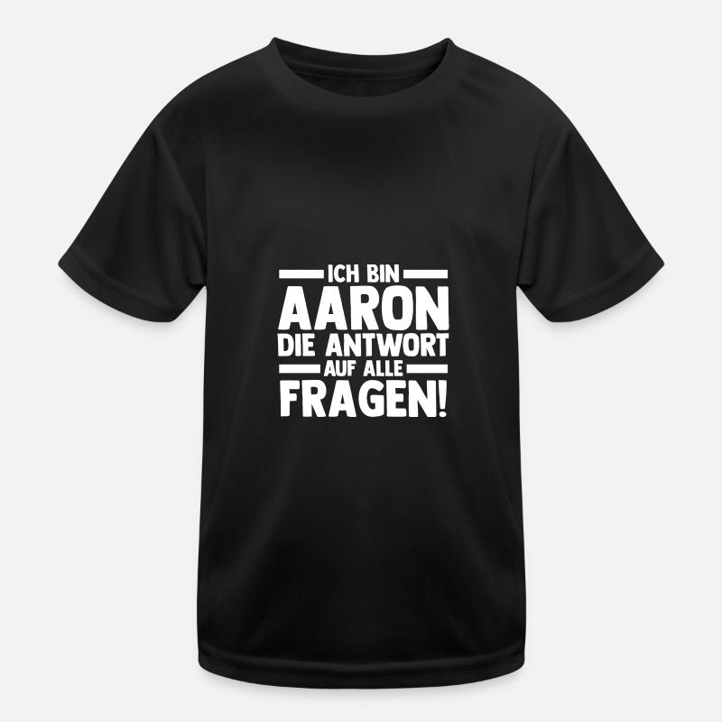First name Aaron Kids Functional T-Shirt